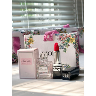[Sẵn] Gift set Dior mini - son Dior Maximizer 001 và Miss Dior