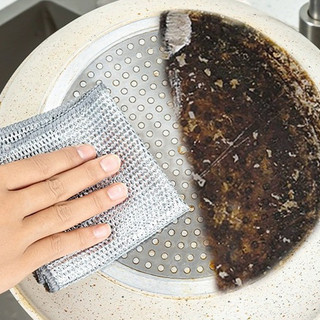 Khăn lau bát dây thép Giải pháp hoàn hảo cho việc vệ sinh bát đũa và bếp đa năng TG06