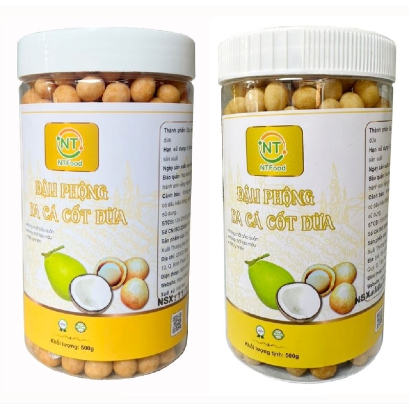 ĐẬU PHỘNG DA CÁ CỐT DỪA - Hủ 500gr