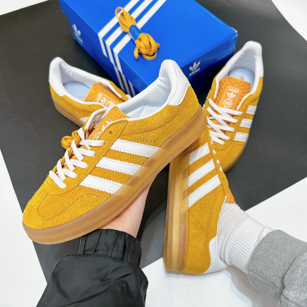 Giày thể thao adidas gazelle indoor ‘orange peel white’ hq8716 full pk