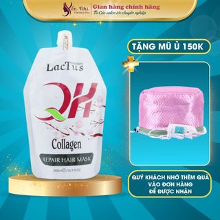 Kem ủ tóc QH Lactus season ủ tóc collagen phục hồi tóc uốn, ép, nhuộm, gãy rụng, chẻ ngọn Dầu hấp tóc 500ml