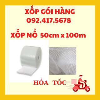 Cuộn xốp chống sốc 50cm x 100m,xốp nổ,xốp hơi,xốp khí,gói hàng,bọc hàng chống sốc