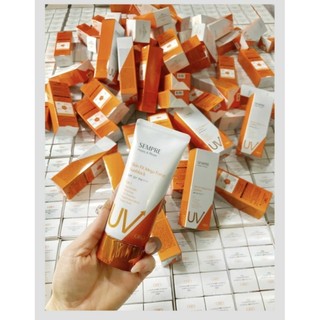 Kem Chống Nắng Dưỡng trắng da Geo Lamy Sempre Happy & Please Skin Fit Sunblock SPF50+ PA+++ (100g)