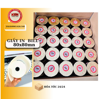 Giấy in nhiệt OCHA khổ K80x80 , giấy in bill , in hóa đơn