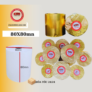 50 cuộn giấy in nhiệt - giấy in bill - giấy in hóa đơn khổ K80x80mm chính hãng