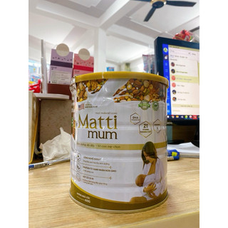 Sữa hạt lợi sữa Matti Mum 100% đạm thực vật cho mẹ sau sinh - Hộp 650g