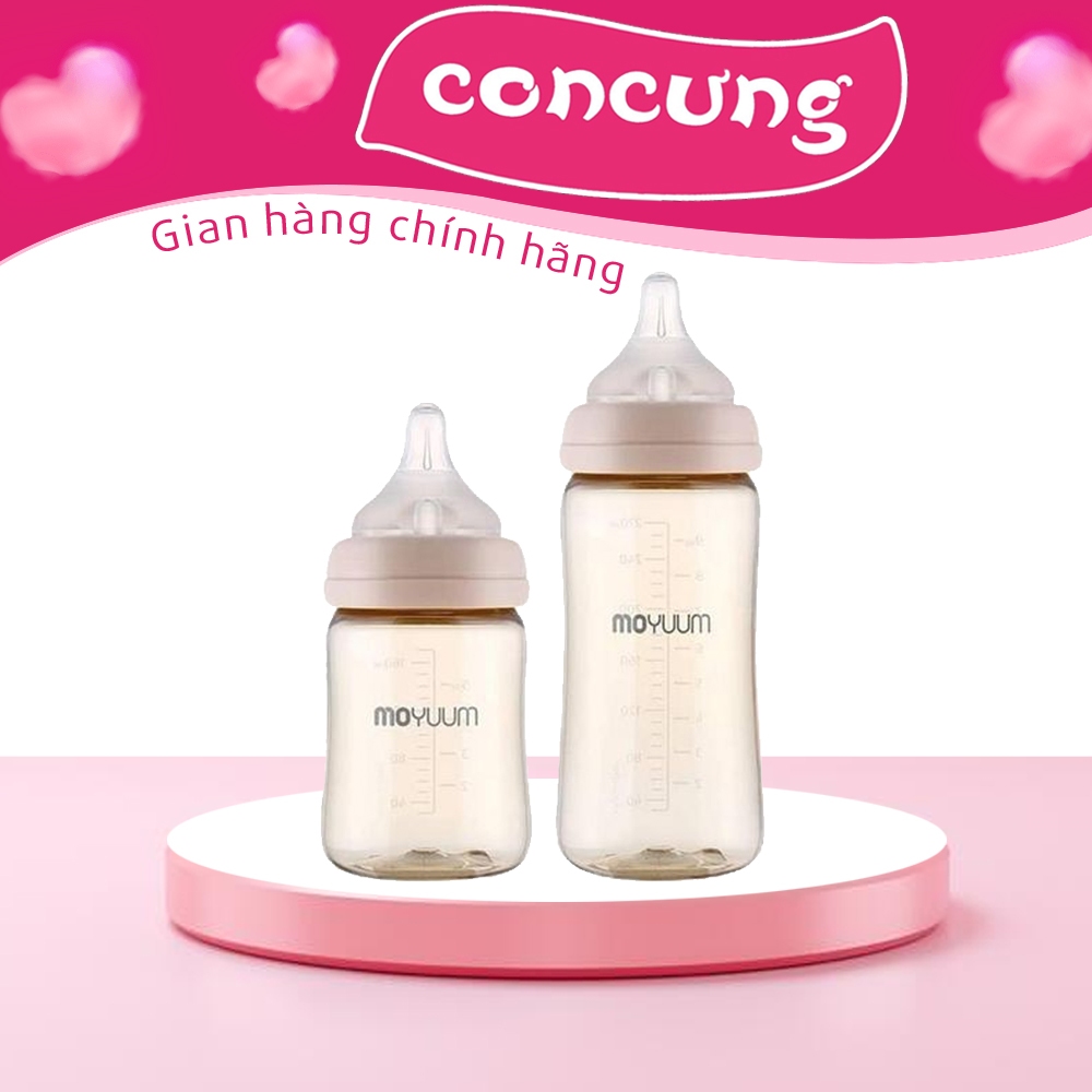 Bình sữa Moyuum Hàn Quốc chính hãng Moyuum Trơn 170ml 270ml