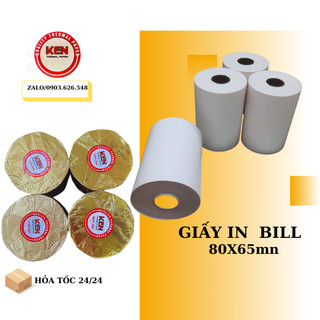 Giấy in hóa đơn k80 , giấy in bill , giấy in nhiệt khổ k80 lớn