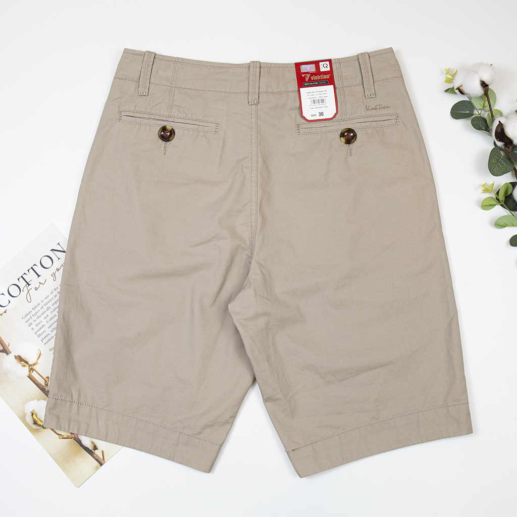 Quần Short Kaki Nam Classic Vĩnh Tiến Vải Cotton 335 - Nhiều màu