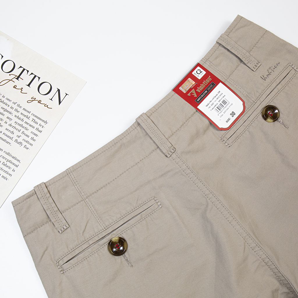 Quần Short Kaki Nam Classic Vĩnh Tiến Vải Cotton 335 - Nhiều màu