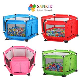 Quây Bóng Lều Chơi Bóng Cho Bé, Nhà Bóng Cho Bé Khung Inox Tặng Kèm 10 Bóng SMTDA106