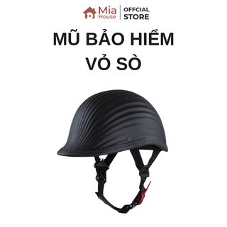Mũ bảo hiểm nửa đầu vỏ sò - Nón bảo hiểm 1/2 đầu kiểu dáng đua ngựa sò cao cấp, nhiều màu, freesize