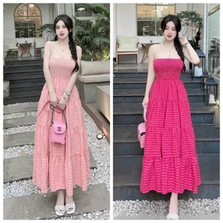 Váy Đầm Dự Tiệc Nữ, dáng dài, hai dây, kiểu váy tầng siêu xinh