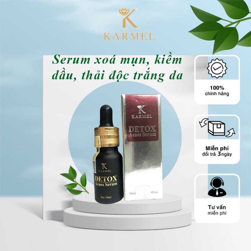 Serum Detox Acnes xoá Mụn đầu đen bã nhờn, da sần vỏ cam, mờ vết thâm nám, tái tạo da, dưỡng trắng d