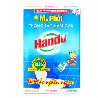 Gói bột M.Phốt thông tắc hầm cầu Hando 300g