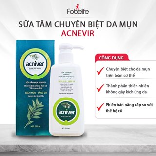 Sữa Tắm Mụn Lưng Acniver Giúp Giảm Viêm Nang Lông, Làm Sạch Lỗ Chân Lông Thông Thoáng - Chai 210ml