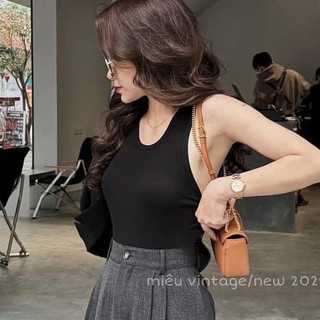 Áo ba lỗ thun gân mềm thoáng mát , áo thun sát nách dáng body basic dễ mặc 3 màu hot hit
