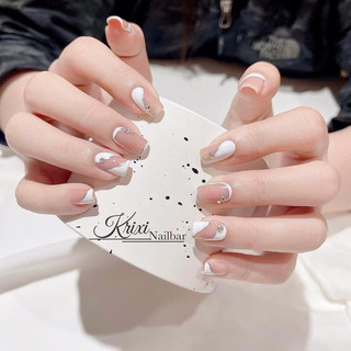 bộ 10 móng úp thiết kế sơn gel (kèm dũa và keo)