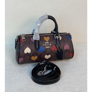 COACH Huấn luyện viên Olais Olaey Love Contrast Pen Holder Boston Bag Co999