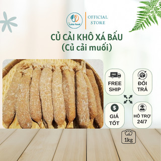 Củ cải khô xá bấu, củ cải muối gói 1kg