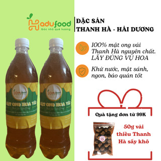 [VỤ MỚI 2024] Mật ong hoa vải Thanh Hà nguyên chất 100%, tách nước, thơm, sánh, ngọt