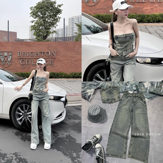 Set jeans xuông mix áo quây hàng qcl1