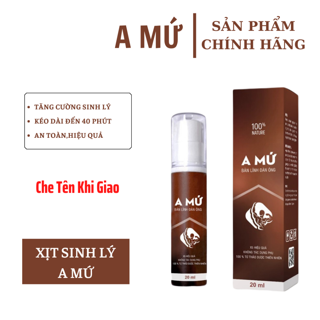 Chai Xịt A Mứ Chính Hãng,Khằng Định Bản Liĩnh Phái Mạnh 20ml