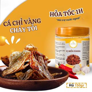 Cá Chi Vàng Cháy Tỏi Tẩm Gia Vị Vị Biển Ăn Kèm Với Cơm Nóng Hủ 150gr