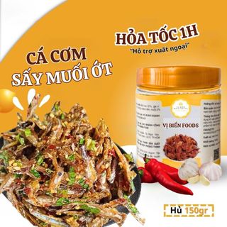 Cá Cơm Sấy Muối Ớt Vị Biển Ăn Kèm Với Cơm Nóng Hủ 130gr