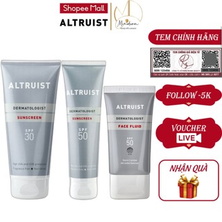 Kem chống nắng Altruist Dermatologist face fluid, Sunscreen spf 30, spf 50 mẫu mới