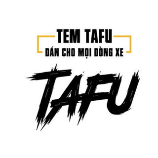 Tem logo tafu size bé trang trí nhiều chỗ trên xe cực hót