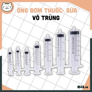 Ống bơm thuốc sữa vô trùng cho chó mèo đủ dung tích