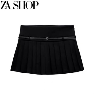 [Sẵn XS] Chân váy Za.ra xếp ly cá tính dễ mặc