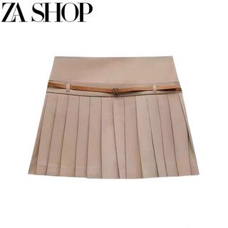 [Sẵn XS] Chân váy Za.ra xếp ly cá tính dễ mặc