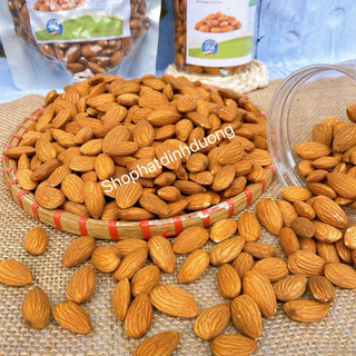 500g Hạt hạnh nhân Úc đã tách vỏ sấy chín nguyên vị Size to