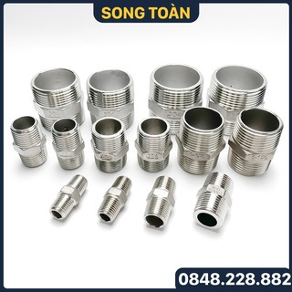 Kép inox 304, đầu nối ren ngoài inox 304 phi 13 17 21 27 34 42 49 60