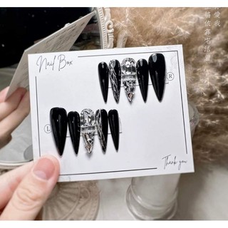 Nailbox thiết kế , móng gắn charm đá - 4