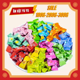  100g kẹo C trái cây không đường cafe không đường kẹo dẻo lazy chew Food ăn vặt YU YU 