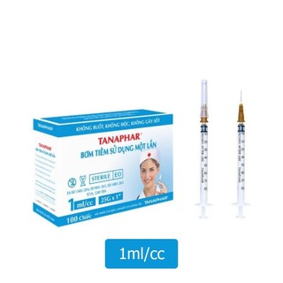 Bơm tiêm vô trùng tanaphar 1ml 1cc dùng 1 lần - 1 cái