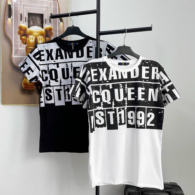 Áo Thun Cotton Cổ Tròn Nam Nữ In chữ thời trang CTTN