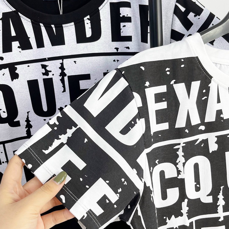 Áo Thun Cotton Cổ Tròn Nam Nữ In chữ thời trang CTTN