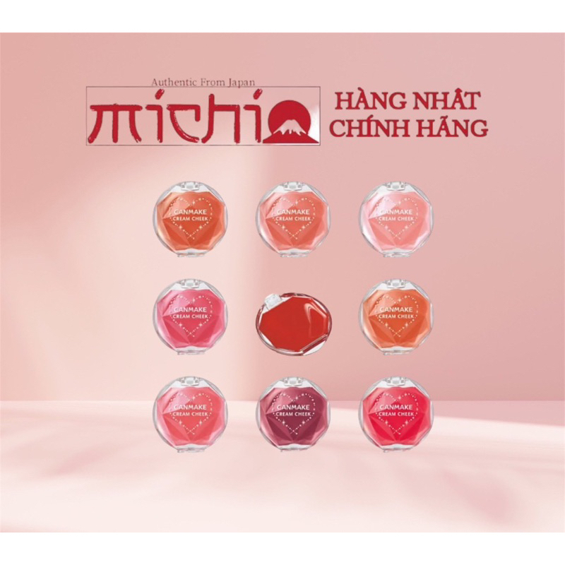 Kem má hồng Canmake Cream Cheek Nhật Bản - Phấn má hồng dạng kem CANMAKE CREAM CHEEK Nhật Bản