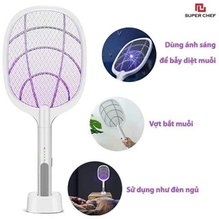 Vợt muỗi thông minh kiêm đèn bắt muỗi