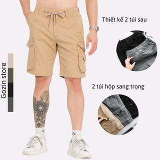 Quần Short Kaki Nam GOZIN.STORE - Vải Kaki Cotton Co Giãn - Short JA01