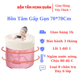 Bồn Tắm Gấp Gọn Minh Quân Ngâm Thảo Dược, Ngâm Nước Đá, Bé Tập Bơi 150l
