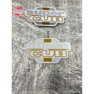 Cặp tem supercub dán cốp xe cub
