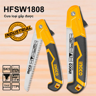 Cưa cầm tay dạng xếp total ingco thfsw18026 thfsw1806 hfsw1808 | cưa gỗ kích thước 7"/180mm chất liệu mn65 / sk5 7 răng