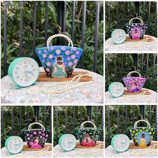 Bình cắm hoa gốm dáng làn thuyền, decor để bàn hoạ tiết vẽ cô gái, cao 14cm