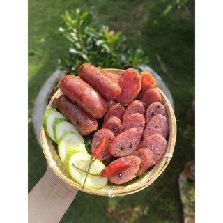 Lạp xưởng, lạp sườn truyền thống,lạp xưởng tươi,lạp xưởng tươi xông khói 85% nạc túi 1kg