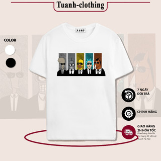 Áo thun Tuanhclothing in hình Simpson tay ngắn form rộng Unisex
